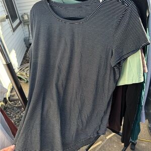 Striped Black and White Women's lululemon love tee